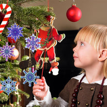 Load image into Gallery viewer, 12PCS Diamond Art Keyring Snowflakes Double Sided Diamond Painting Keychain (#2)