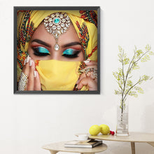 Load image into Gallery viewer, Diamond Painting - Full Round - veiled girl (30*30CM)