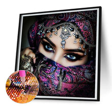 Load image into Gallery viewer, Diamond Painting - Full Round - veiled girl (30*30CM)