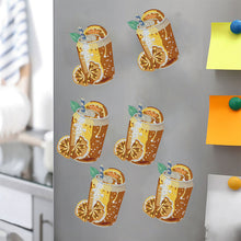 Load image into Gallery viewer, Round+Special Shape Diamond Art Fridge Magnets Sticker(Lemon Tea SparklingWater)