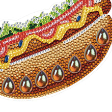 Load image into Gallery viewer, Round+Special Shape Diamond Art Fridge Magnets Sticker (Hot Dog Hamburger #2)