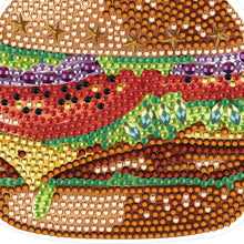 Load image into Gallery viewer, Round+Special Shape Diamond Art Fridge Magnets Sticker (Hamburger)