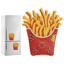 Load image into Gallery viewer, Round+Special Shape Diamond Art Fridge Magnets Sticker (French Fries)