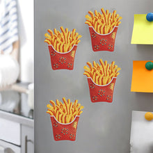 Load image into Gallery viewer, Round+Special Shape Diamond Art Fridge Magnets Sticker (French Fries)