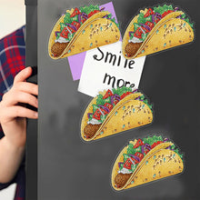 Load image into Gallery viewer, Round+Special Shape Diamond Art Fridge Magnets Sticker (Taco)
