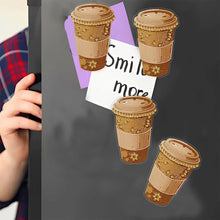 Load image into Gallery viewer, Round+Special Shape Diamond Art Fridge Magnets Sticker (Coffee Cup)