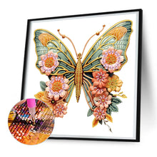 Load image into Gallery viewer, Diamond Painting - Partial Special Shaped - Butterfly (30*30CM)