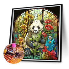 Load image into Gallery viewer, Diamond Painting - Full Round - stained glass panda (30*30CM)