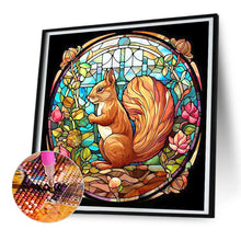 Load image into Gallery viewer, Diamond Painting - Full Round - stained glass squirrel (30*30CM)