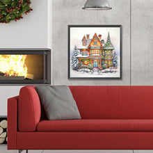 Load image into Gallery viewer, Diamond Painting - Full Round - snow cabin (30*30CM)