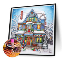 Load image into Gallery viewer, Diamond Painting - Full Round - snow cabin (30*30CM)