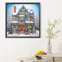 Load image into Gallery viewer, Diamond Painting - Full Round - snow cabin (30*30CM)