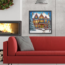 Load image into Gallery viewer, Diamond Painting - Full Round - snow cabin (30*30CM)