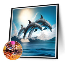 Load image into Gallery viewer, Diamond Painting - Full Round - dolphin (30*30CM)