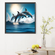 Load image into Gallery viewer, Diamond Painting - Full Round - dolphin (30*30CM)