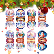 Load image into Gallery viewer, 8PCS Christmas Santa Special Shape Diamond Art Greeting Cards Gift for Christmas