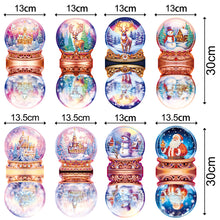 Load image into Gallery viewer, 8PCS Christmas Santa Special Shape Diamond Art Greeting Cards Gift for Christmas