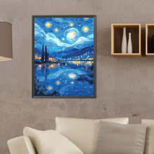 Load image into Gallery viewer, Diamond Painting - Full Round - starry sky over river (30*40CM)