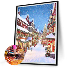 Load image into Gallery viewer, Diamond Painting - Full Round - Christmas snow scene (30*40CM)