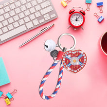 Load image into Gallery viewer, Double Sided Rhinestone Painting Keychain Pendant for Adult(Hartz Football Club)