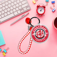Load image into Gallery viewer, Double Sided Rhinestone Painting Keychain Pendant for Adult (Chatham Town F.C.)