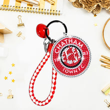 Load image into Gallery viewer, Double Sided Rhinestone Painting Keychain Pendant for Adult (Chatham Town F.C.)
