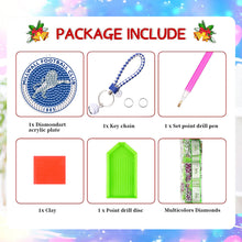 Load image into Gallery viewer, Double Sided Rhinestone Painting Keychain Pendant for Kid Adult (Millwall F.C.)