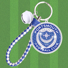Load image into Gallery viewer, Double Sided Rhinestone Painting Keychain Pendant for Kid Adult(Portsmouth F.C.)