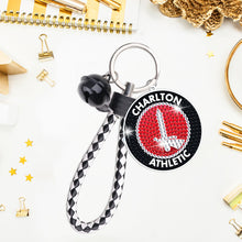 Load image into Gallery viewer, Double Sided Rhinestone Painting Keychain Pendant (Charlton Athletic F.C.)