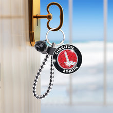 Load image into Gallery viewer, Double Sided Rhinestone Painting Keychain Pendant (Charlton Athletic F.C.)