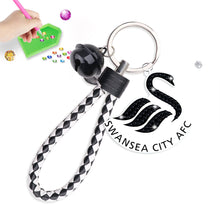 Load image into Gallery viewer, Double Sided Rhinestone Painting Keychain Pendant for Kid Adult(Swansea City FC)