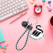 Load image into Gallery viewer, Double Sided Rhinestone Painting Keychain Pendant for Kid Adult(Swansea City FC)