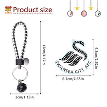 Load image into Gallery viewer, Double Sided Rhinestone Painting Keychain Pendant for Kid Adult(Swansea City FC)