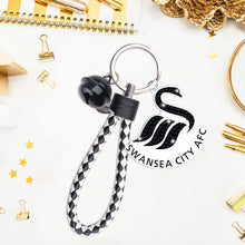 Load image into Gallery viewer, Double Sided Rhinestone Painting Keychain Pendant for Kid Adult(Swansea City FC)