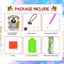 Load image into Gallery viewer, Double Sided Rhinestone Painting Keychain Pendant for Kid Adult (Coventry F.C.)