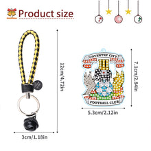 Load image into Gallery viewer, Double Sided Rhinestone Painting Keychain Pendant for Kid Adult (Coventry F.C.)