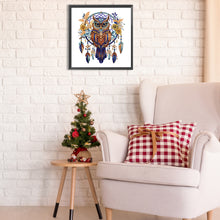 Load image into Gallery viewer, Diamond Painting - Partial Special Shaped - Owl Dream Catcher (30*30CM)