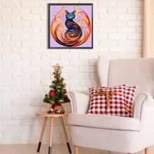 Load image into Gallery viewer, Diamond Painting - Partial Special Shaped - black cat (30*30CM)