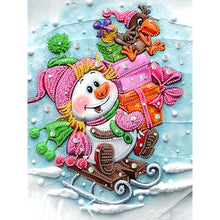 Load image into Gallery viewer, Diamond Painting - Partial Special Shaped - snowman (30*40CM)