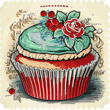 Load image into Gallery viewer, Diamond Painting - Partial Special Shaped - Cup cake (30*30CM)