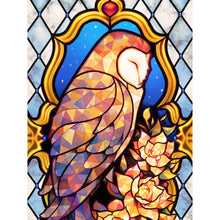 Load image into Gallery viewer, Diamond Painting - Full Round - golden flower and owl (30*40CM)