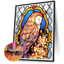 Load image into Gallery viewer, Diamond Painting - Full Round - golden flower and owl (30*40CM)