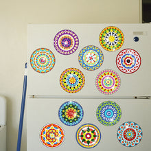 Load image into Gallery viewer, 12PCS Diamond Painting Magnets Refrigerator for Adult Kid Fridge Car (Mandala)