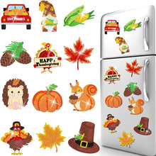 Load image into Gallery viewer, 12PCS Diamond Painting Magnets Refrigerator for Adult Kid Fridge (Thanksgiving)