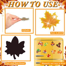 Load image into Gallery viewer, 12PCS Diamond Painting Magnets Refrigerator for Adult Kid Fridge (Thanksgiving)