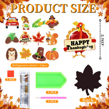 Load image into Gallery viewer, 12PCS Diamond Painting Magnets Refrigerator for Adult Kid Fridge (Thanksgiving)