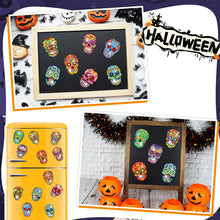 Load image into Gallery viewer, 12PCS Diamond Painting Magnets Refrigerator for Adults Kids Fridge Car (Skull)