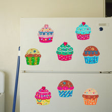 Load image into Gallery viewer, 8PCS Diamond Painting Magnets Refrigerator for Adults Kids Fridge (Dessert Cake)