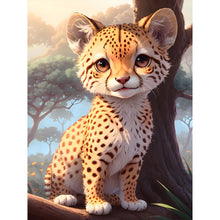 Load image into Gallery viewer, Diamond Painting - Full Round - Little cheetah on the grassland (30*40CM)