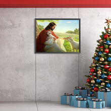 Load image into Gallery viewer, Diamond Painting - Full Round - jesus and lamb (40*30CM)